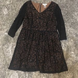 Black lace dress